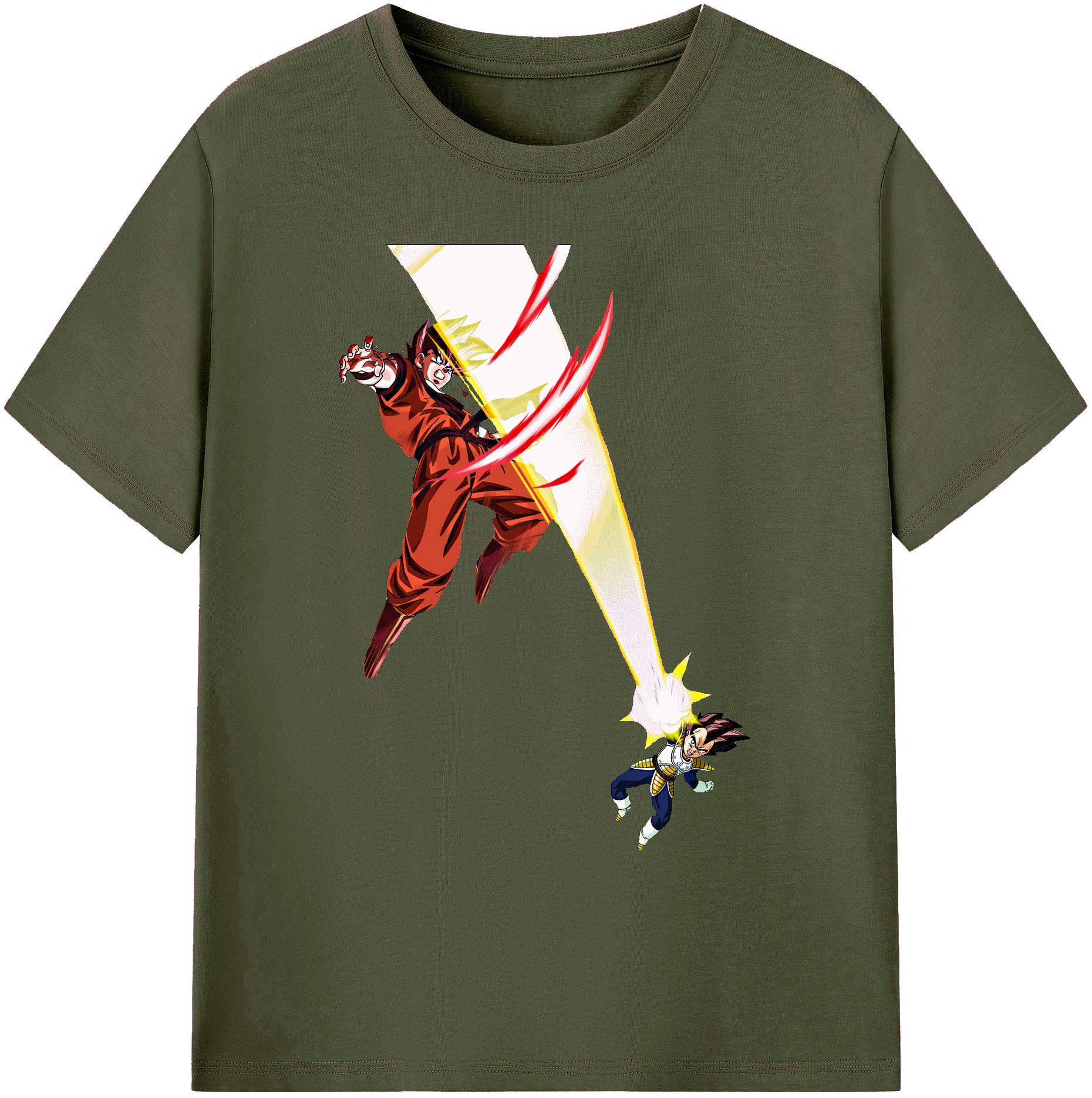 （画像用） ドラゴンボール ベジータ四世（Bejīta Yonsei）DRAGON BALL Vegeta IV 綿100％ メンズ半袖Tシャツ｜肌触りやわらか＆通気性